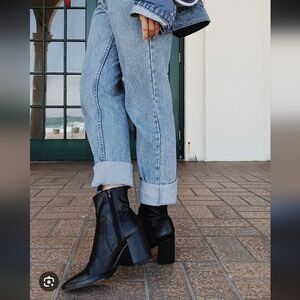 Tony Bianco Black Leather Ankle Boots_6